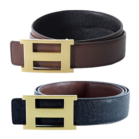 Dіnаmіt Jеаns Accessories - 1321 Unisex Genuine Leather Casual Dress Belt With Buckle And Reversible